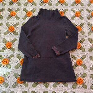 Seasalt Cornwall Organic Cotton Turtleneck Sweater Dress, size 8 (M)